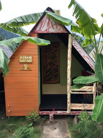 Beach Shack Chalet - Garden View Aframe Small Unit Kampong Juara エクステリア 写真